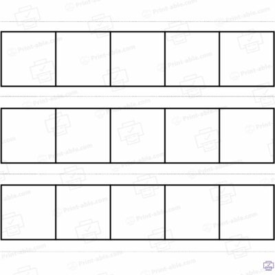 Elkonin Boxes Printable