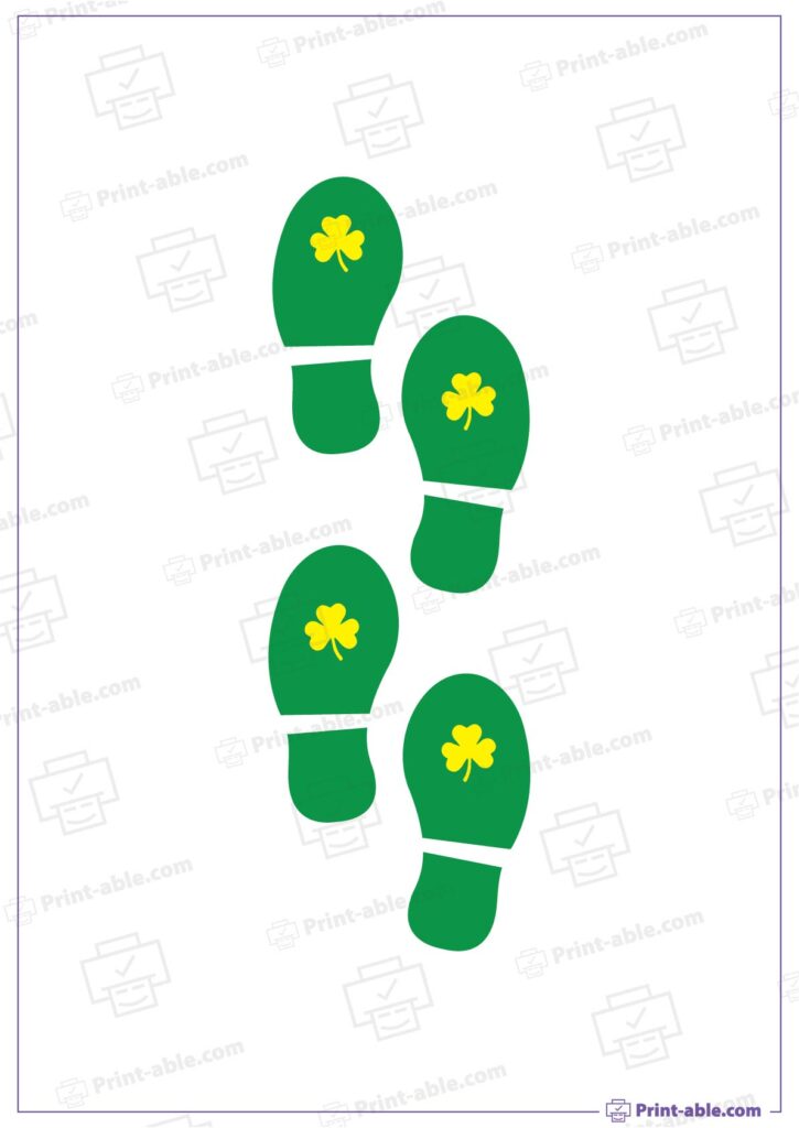 Leprechaun Footprints Printable