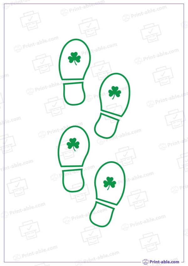 Leprechaun Footprints Printable