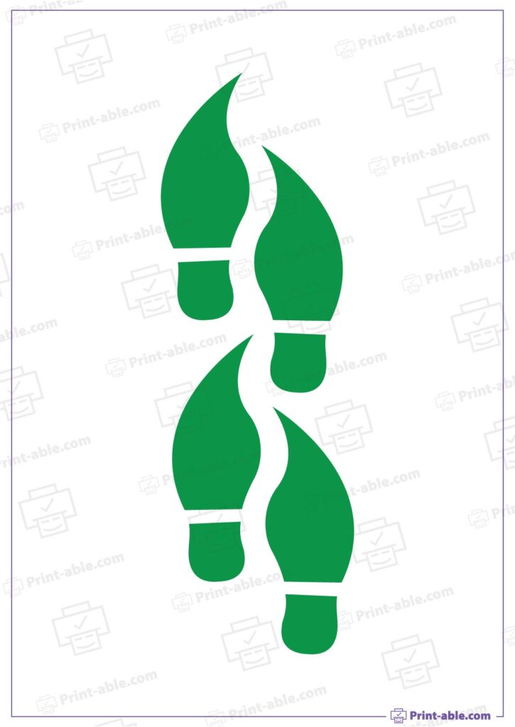 Leprechaun Footprints Printable