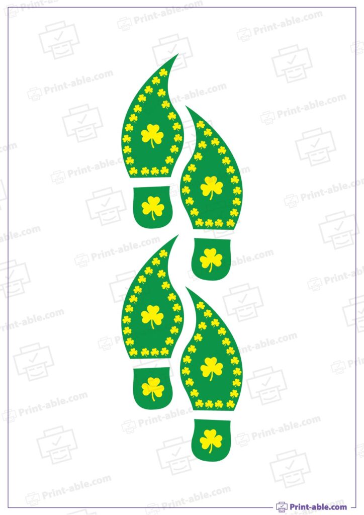 Leprechaun Footprints Printable