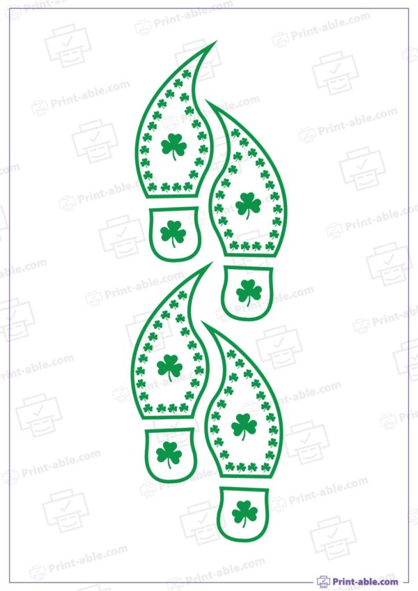 Leprechaun Footprints Printable