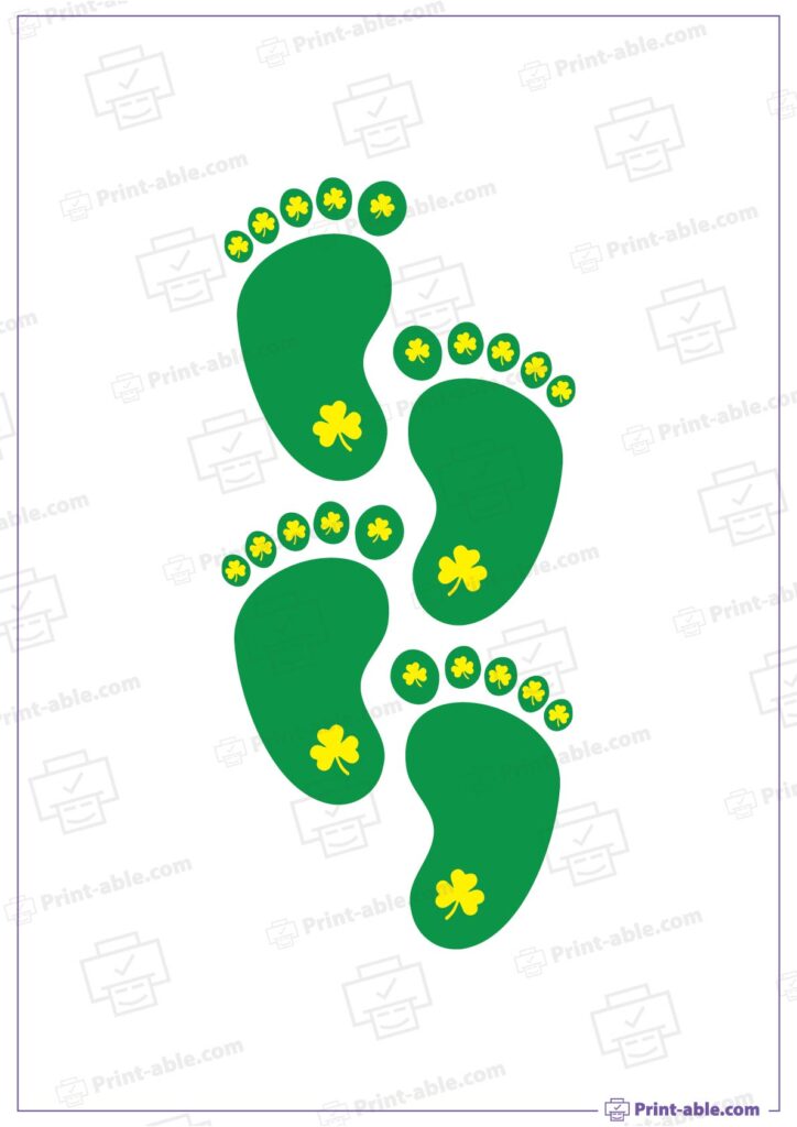 Leprechaun Footprints Printable