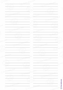 16 Free Lined Paper Printable | PRINT-ABLE