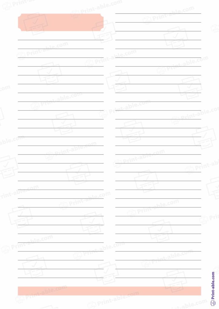 Lined Paper Printable