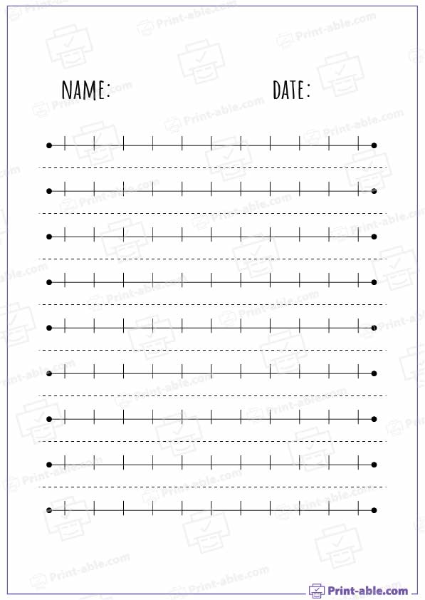 Number Line Printable With Negatives