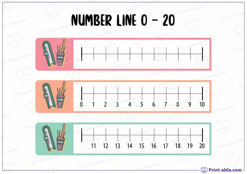 Number Line Printable