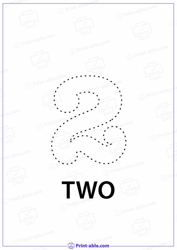 Number Two Printable