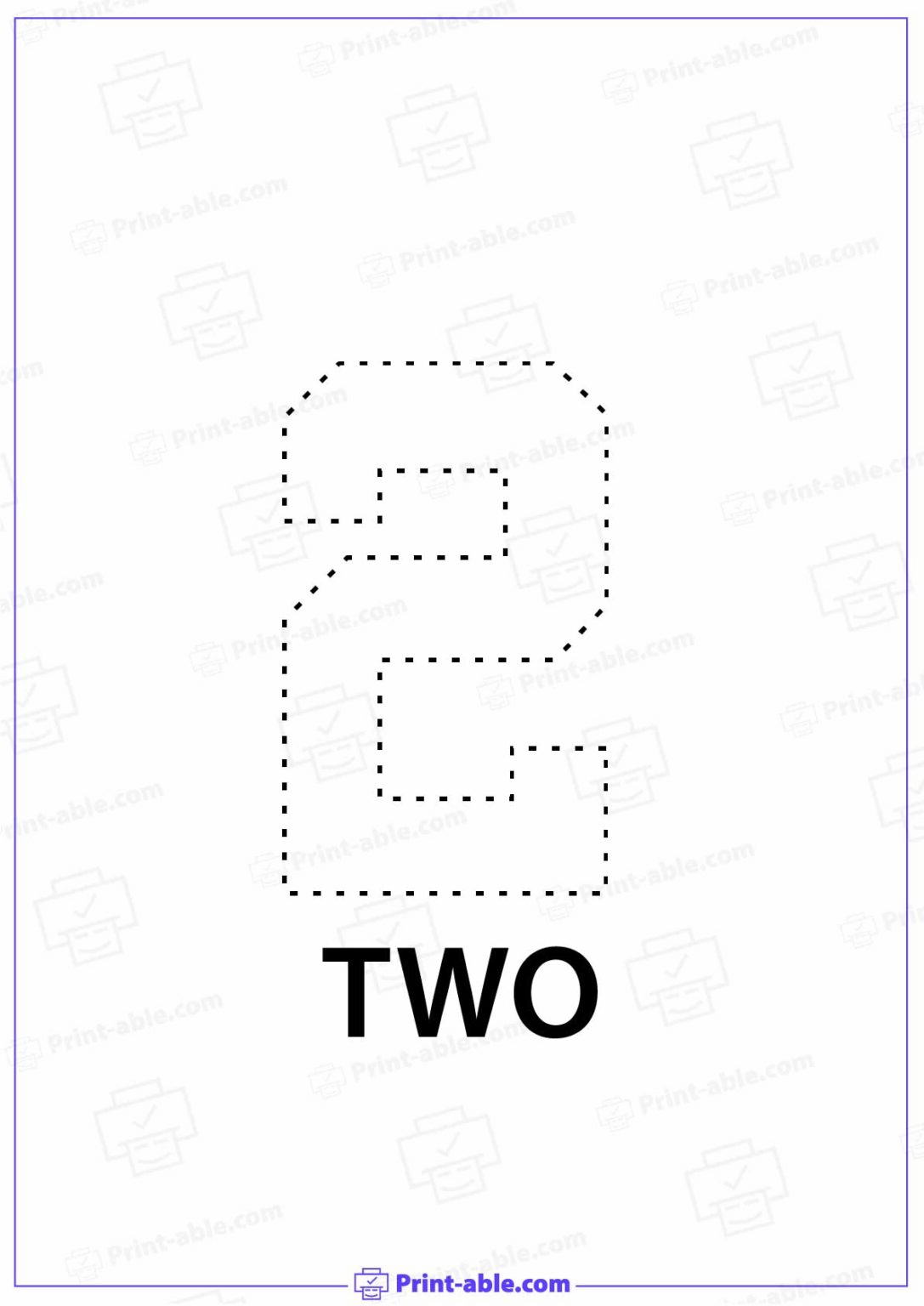 6 Free Number Two Printable PRINTABLE
