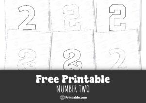 Number Two Printable Free