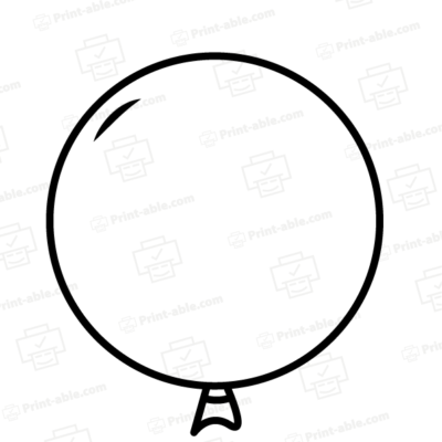 Ballon Printable Template