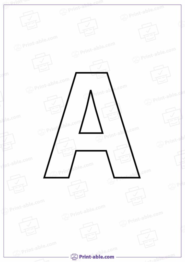 Letter A Preschool Printable Worksheets