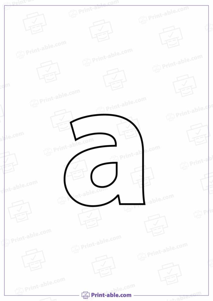 Letter A Preschool Printable Worksheets