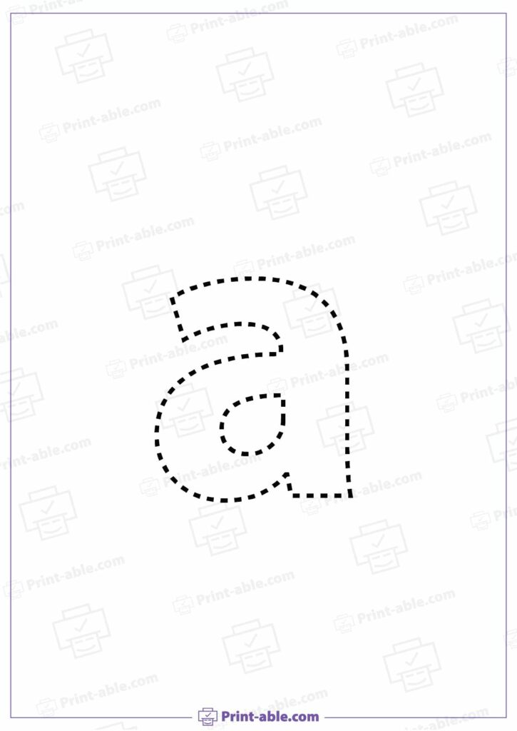 Letter A Preschool Printable Worksheets