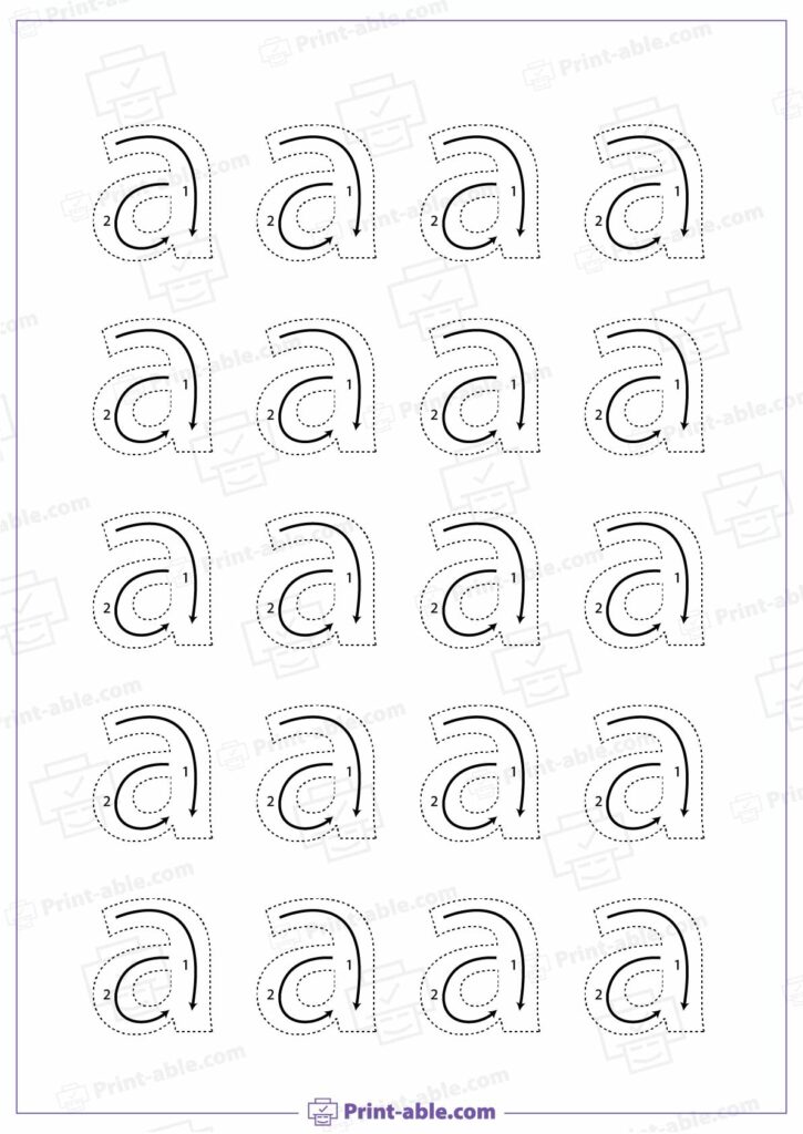 Letter A Preschool Printable Worksheets