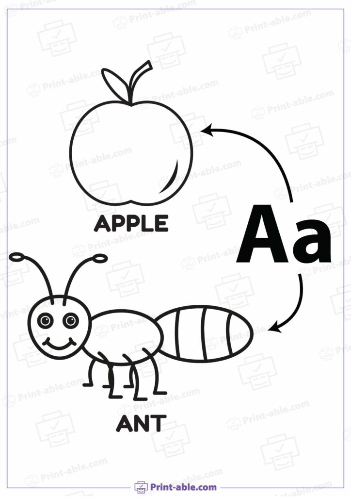 Letter A Preschool Printable Worksheets