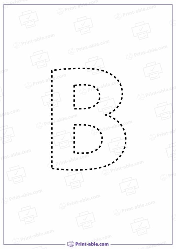 Letter B Printable Worksheet