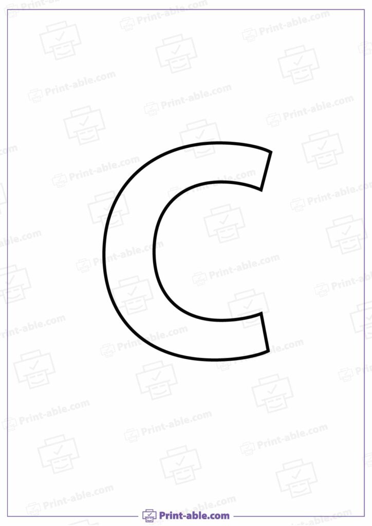 Letter C Printable Worksheet Free Download