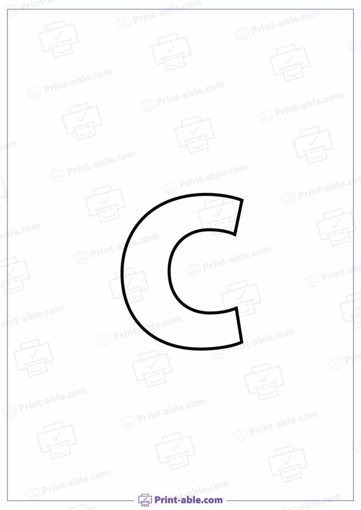 Letter C Printable Worksheet Free Download