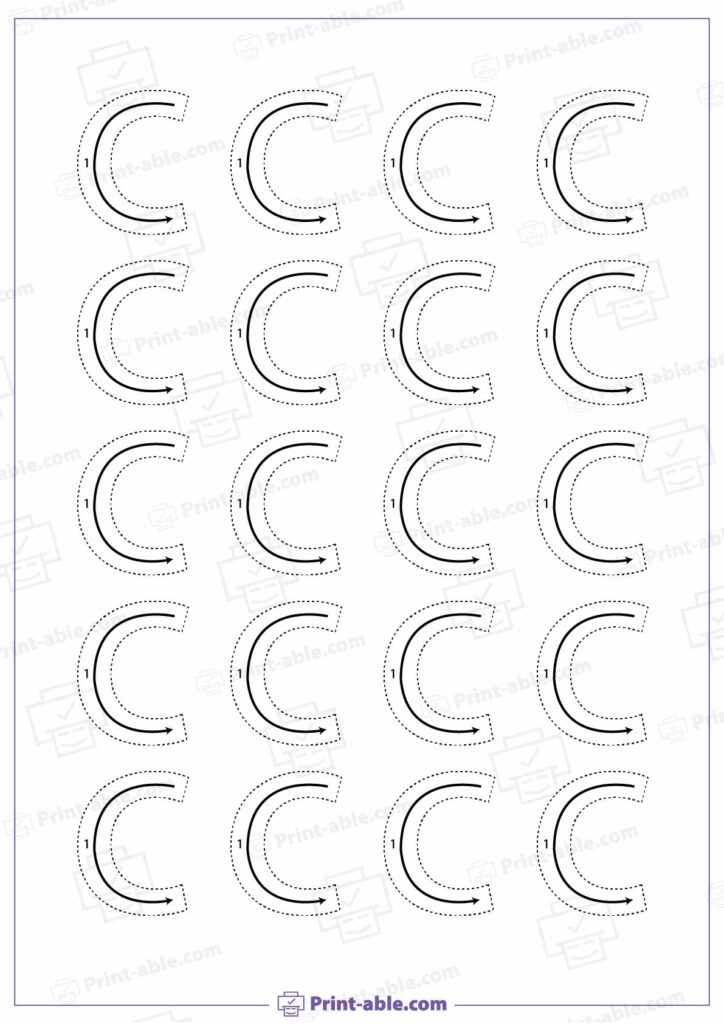 Letter C Printable Worksheet Free Download