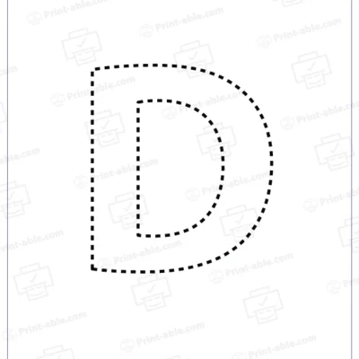 Letter D Printable Worksheet Free Download