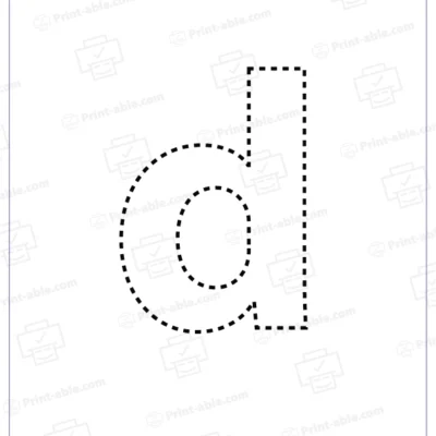Letter D Printable Worksheet Free Download