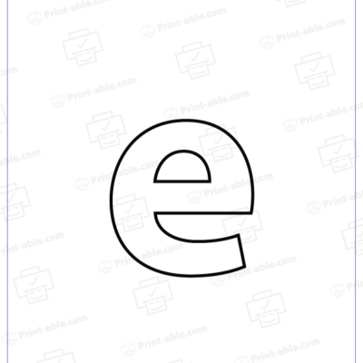 Letter E Printable Worksheet