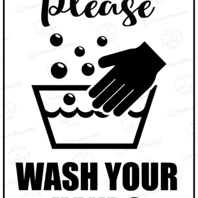 Handwashing Sign Printable Free Download