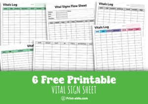 Vital Sign Printable Free Download