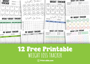 Weight Loss Tracker Printable Free Download