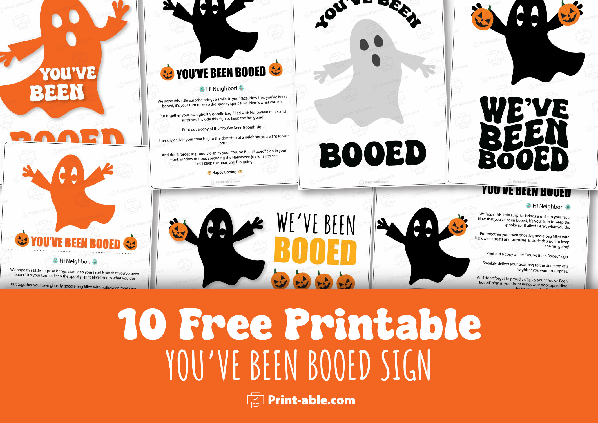 You've Been Booed Printable Free Download