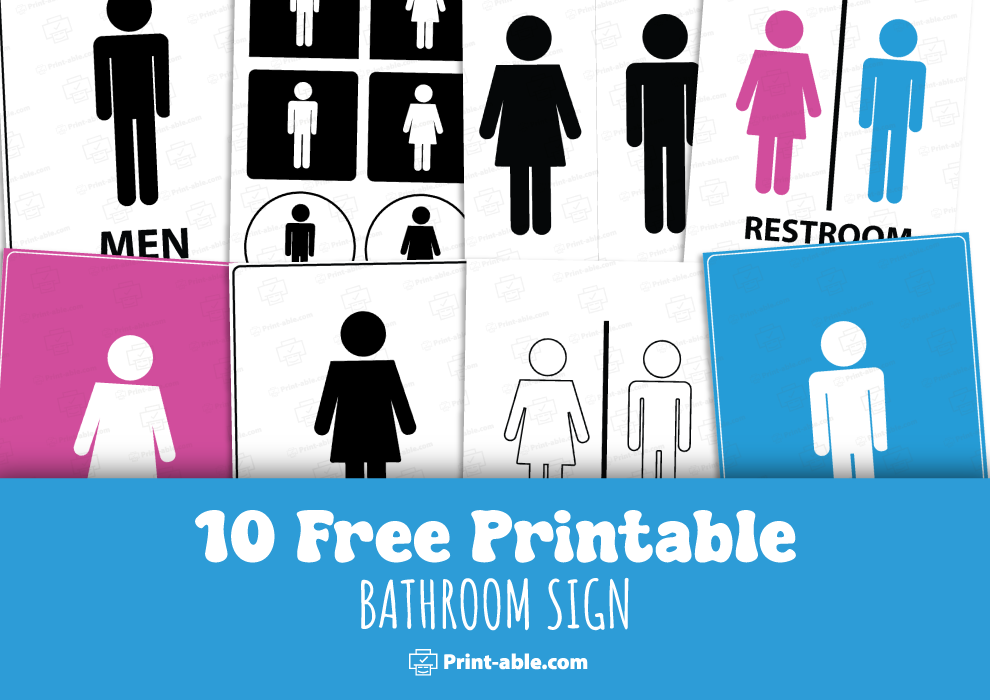 Bathroom Sign Printable Free Download