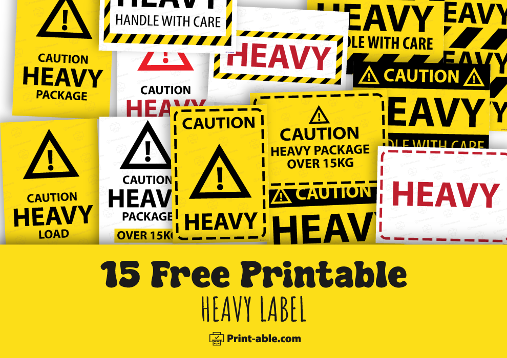 heavy label printable free download