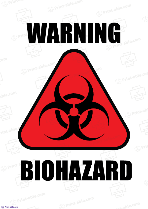 Biohazard Label Printable Free Download