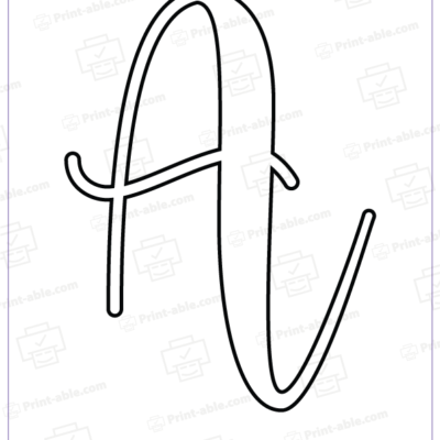 Bubble Letter A Printable Free Download