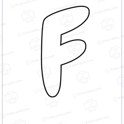 bubble letter f free download