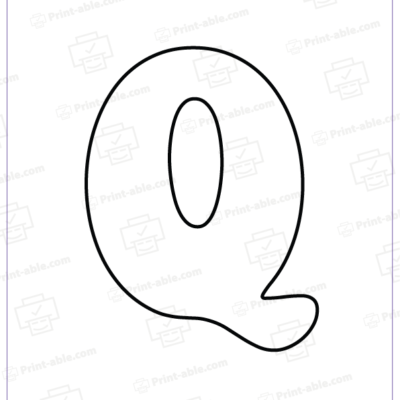Bubble Letter Q Free Download