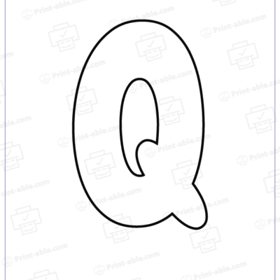 Bubble Letter Q Free Download