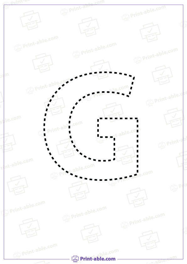 Letter G Printable Worksheet