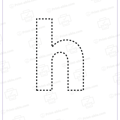 letter h printable free download