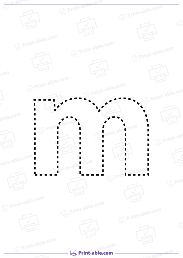 Letter M Printable Worksheet Free Download