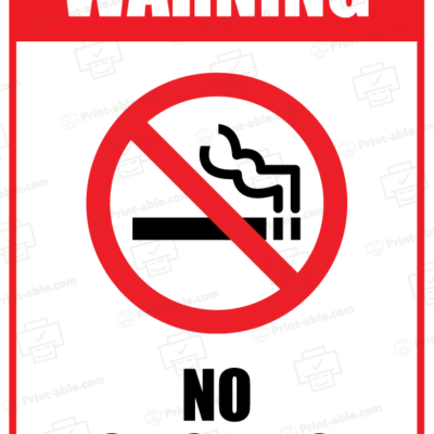 No smoking sign printable free download