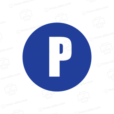 Parking Sign Printable