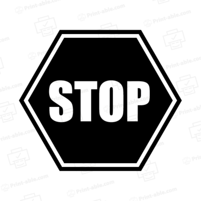 Stop sign printable free download