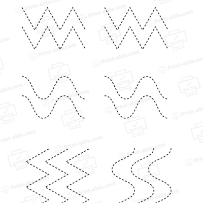 Tracing lines worksheets
