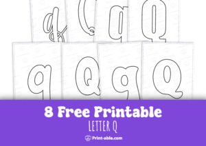 bubble letter q free download