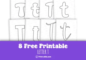 bubble letter t free download