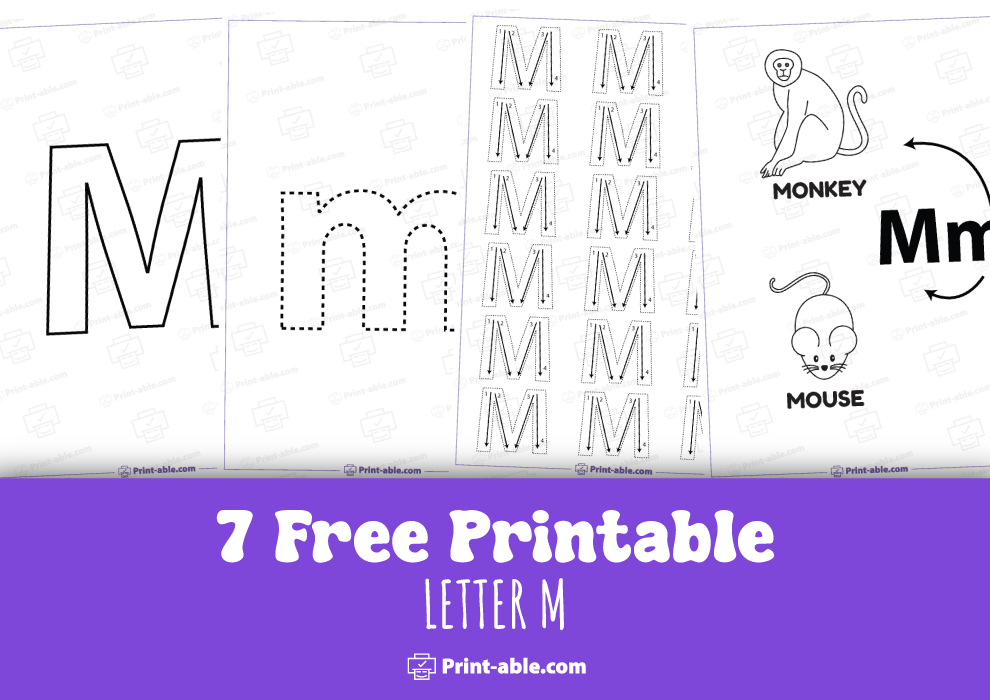 letter m printable free download