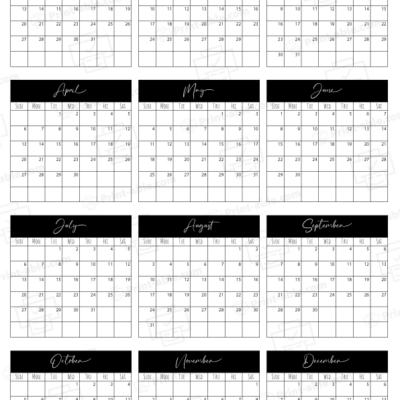 2036 Calendar printable free download