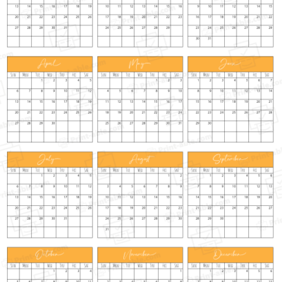 2036 Calendar printable free download